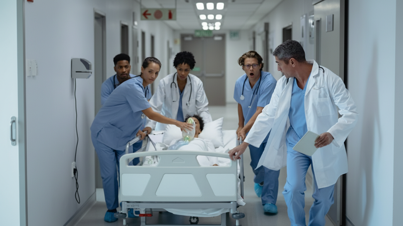 نقل للمستشفى عند الضرورة